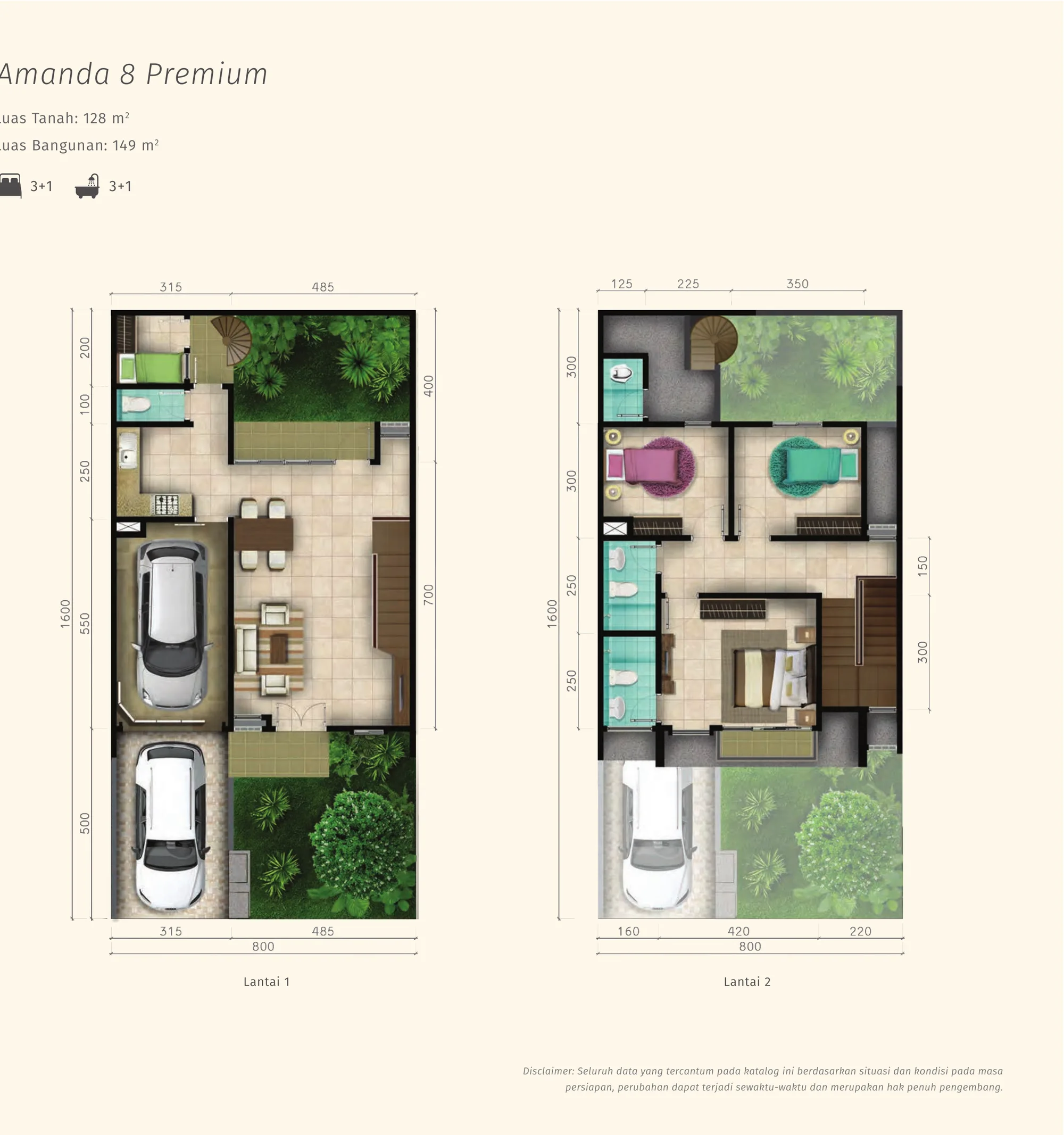 Amanda 8 Premium — Floorplan