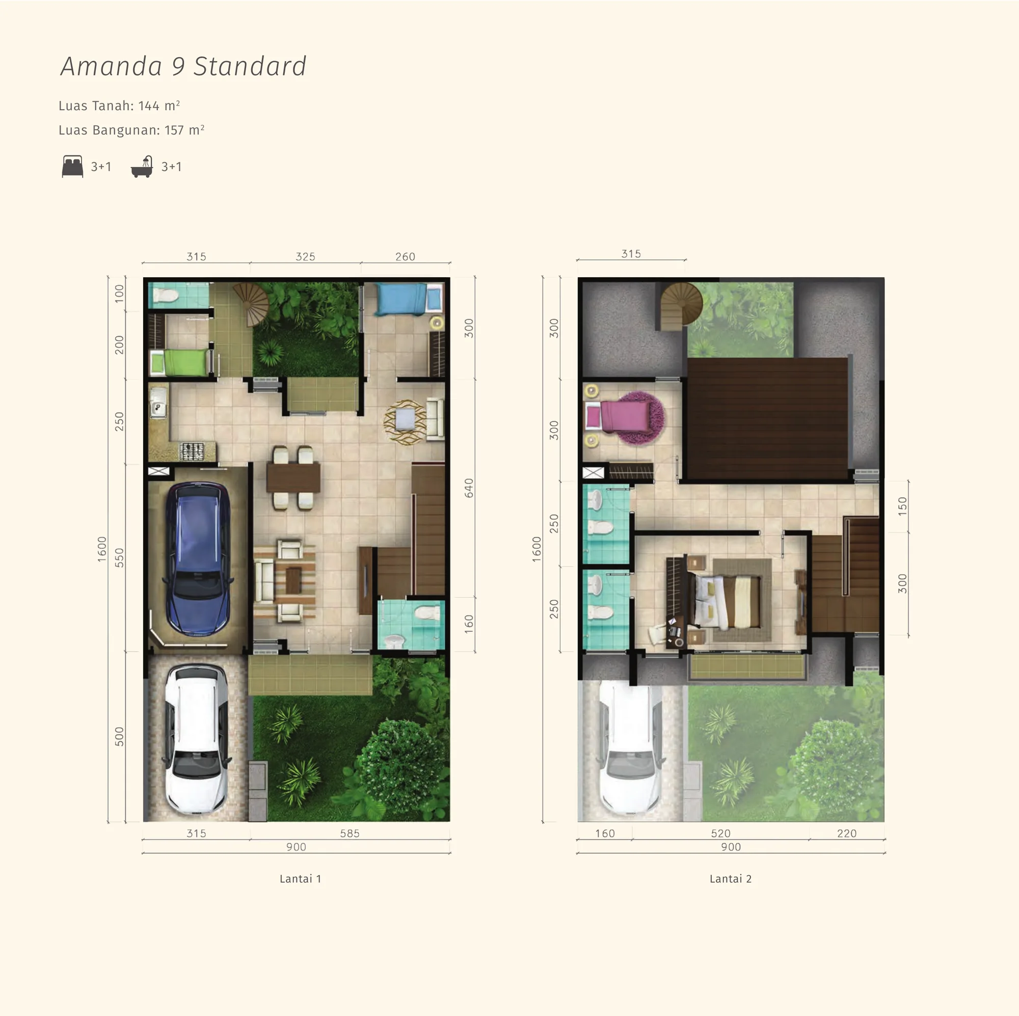 Amanda 9 Standard — Floorplan