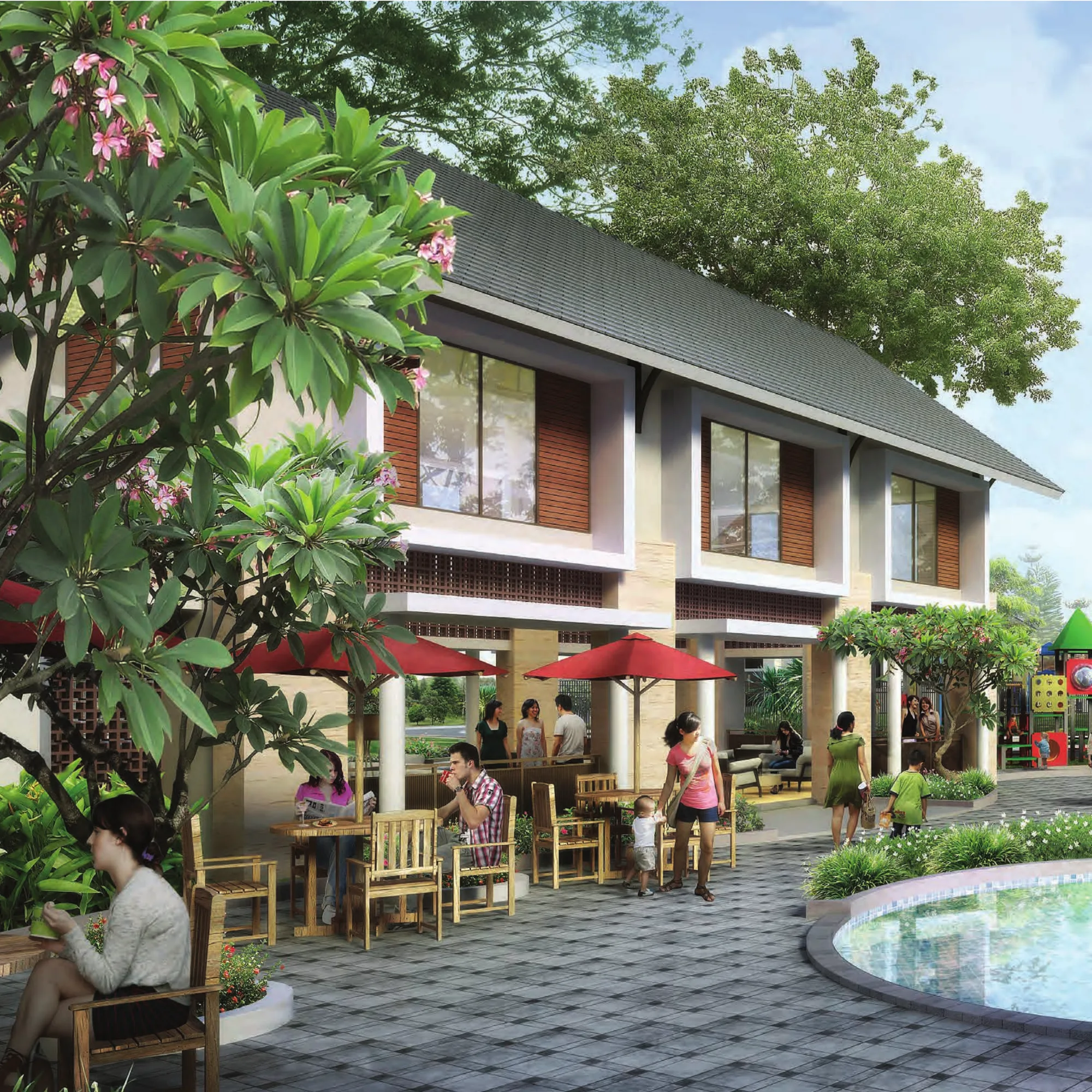 Amanda Club House — area pool & lounge