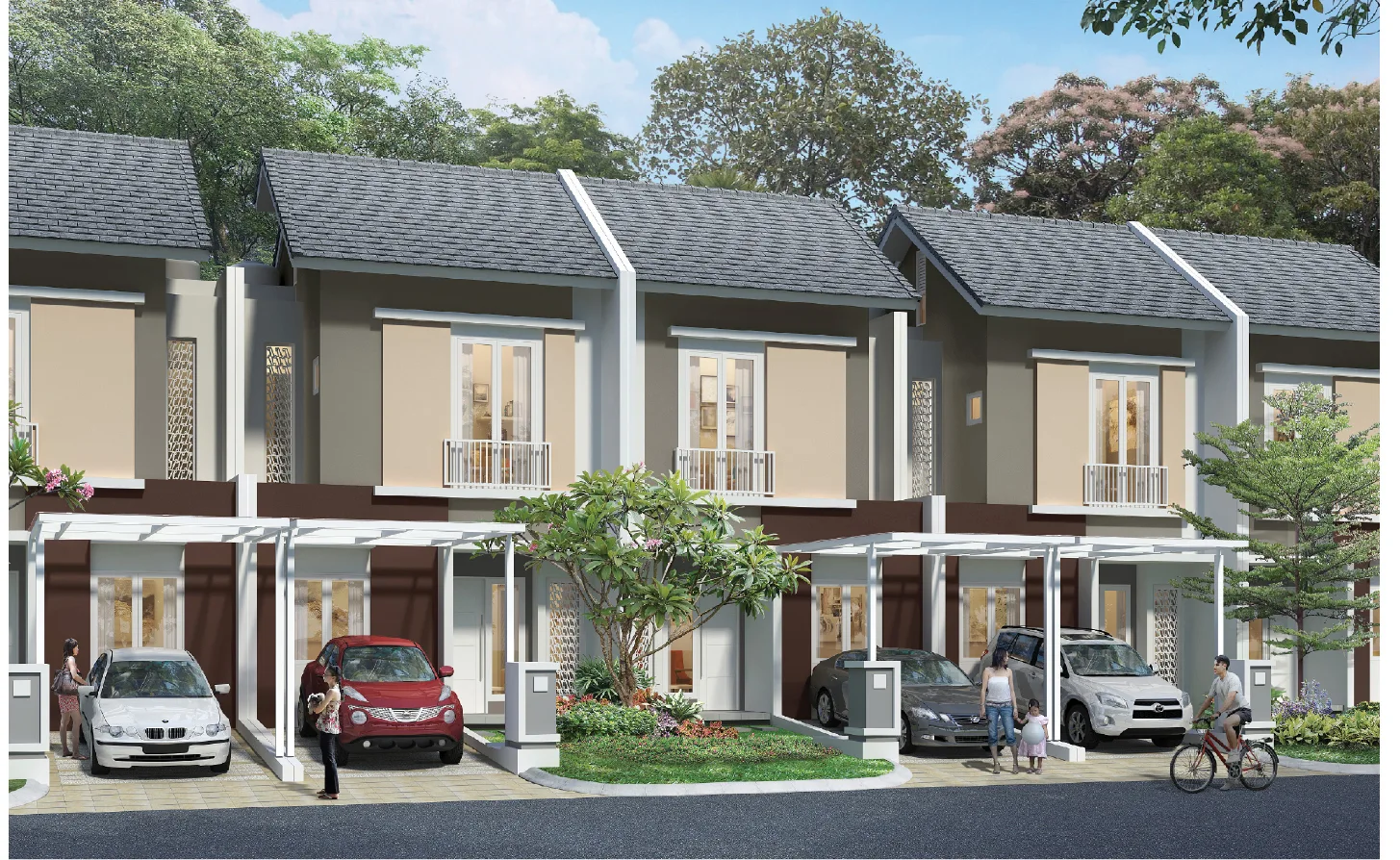 Cherry — eksterior kompak 2 lantai