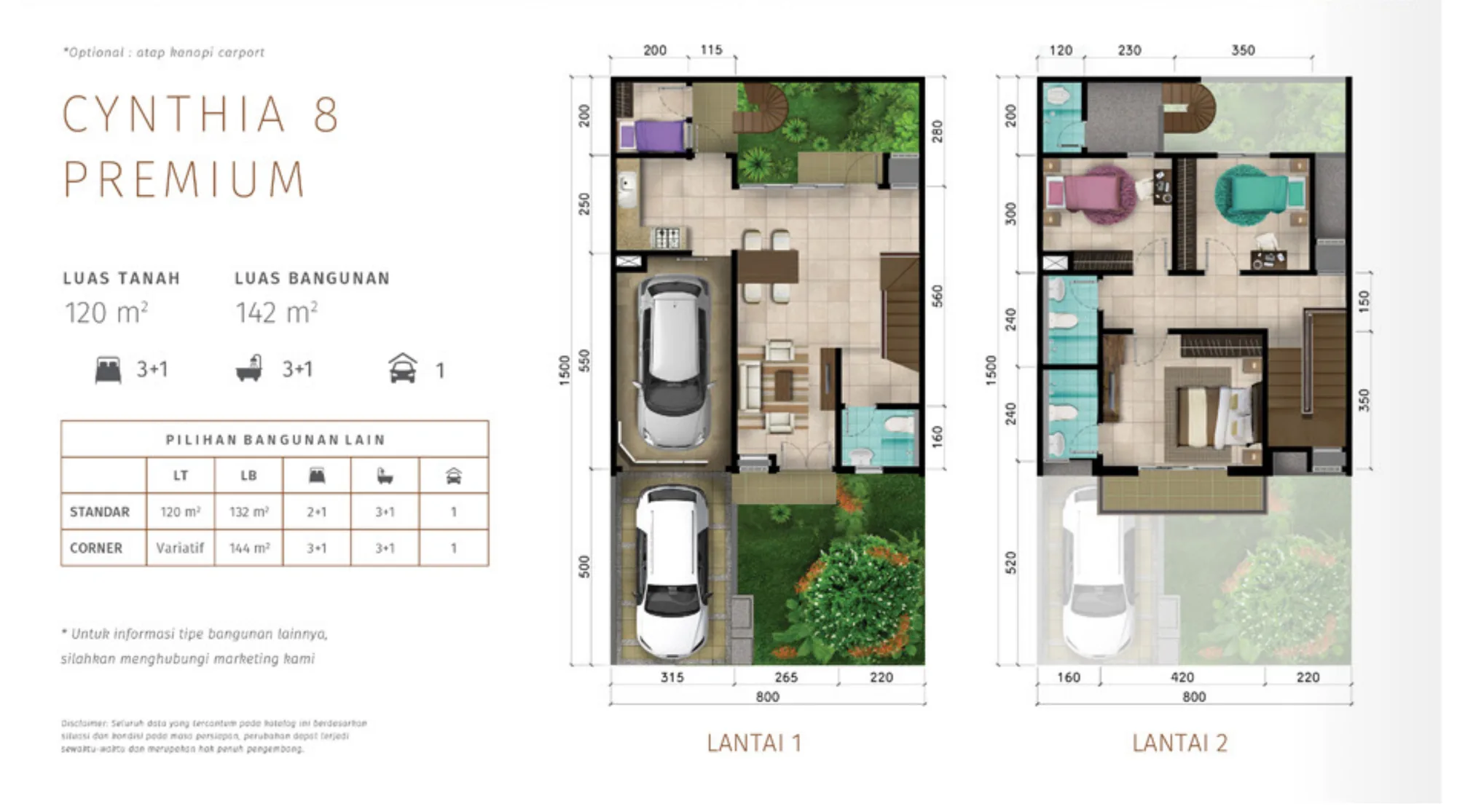 Cynthia 8 Premium — Floorplan