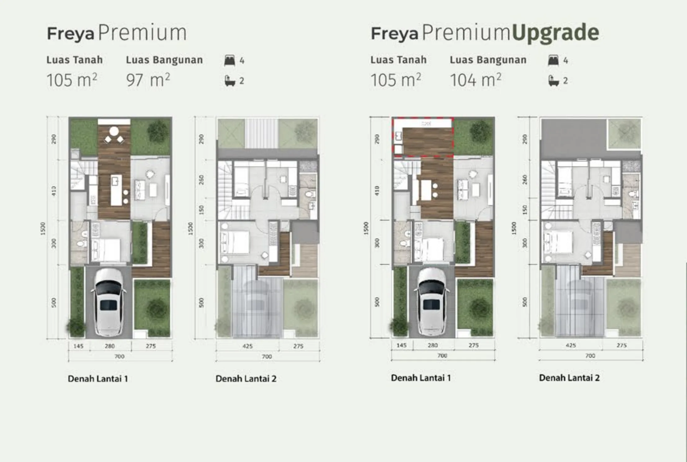 Freya 7×15 Premium — Floorplan
