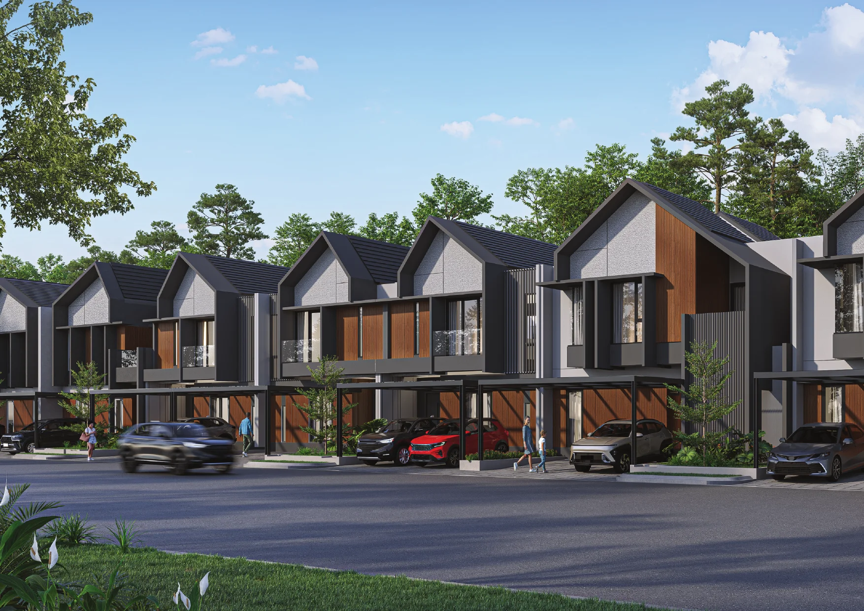 Geonna — deretan unit streetscape