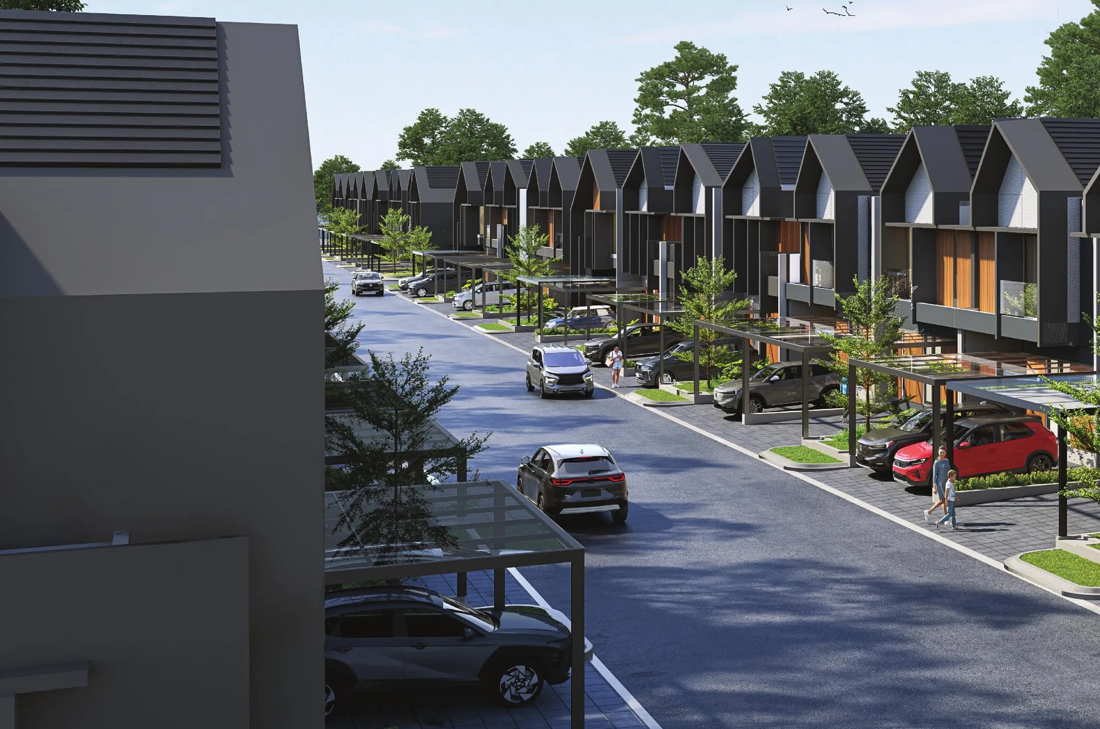 Jalan internal kawasan Genova