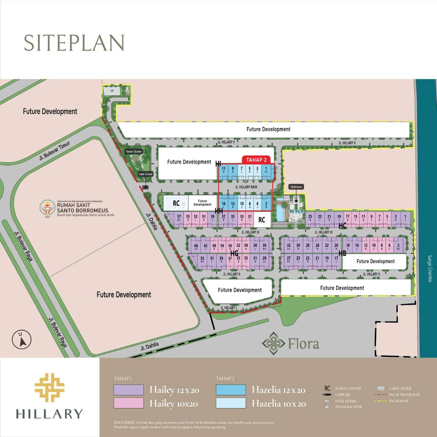 Siteplan Hillary Hazelia Tahap 2 — Summarecon Bandung