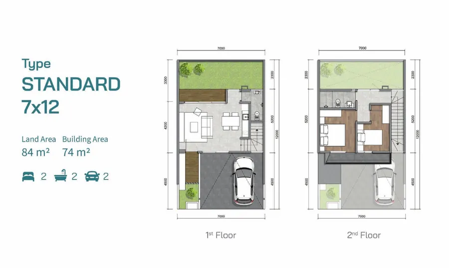 Standard 7×12 — Floorplan