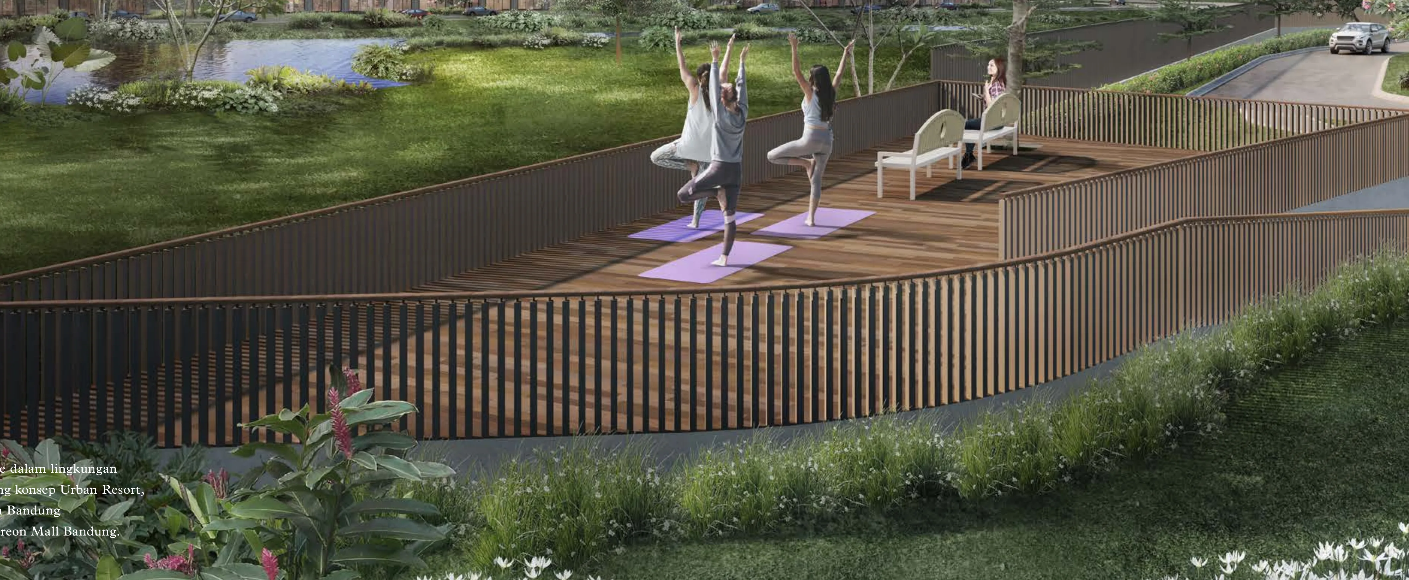 Deck amenity urban resort Xandari