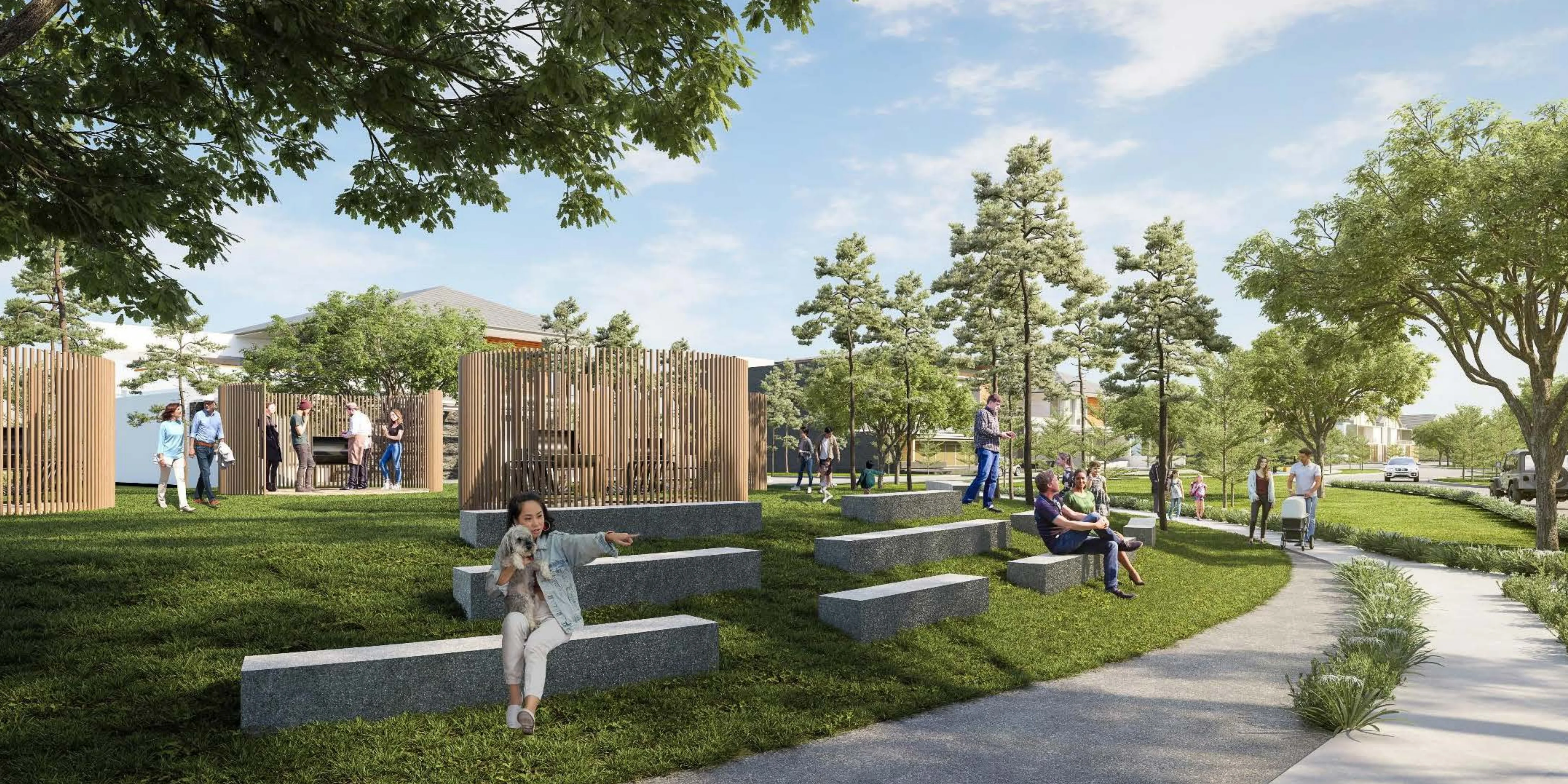 Taman pergola & area komunal Xandari