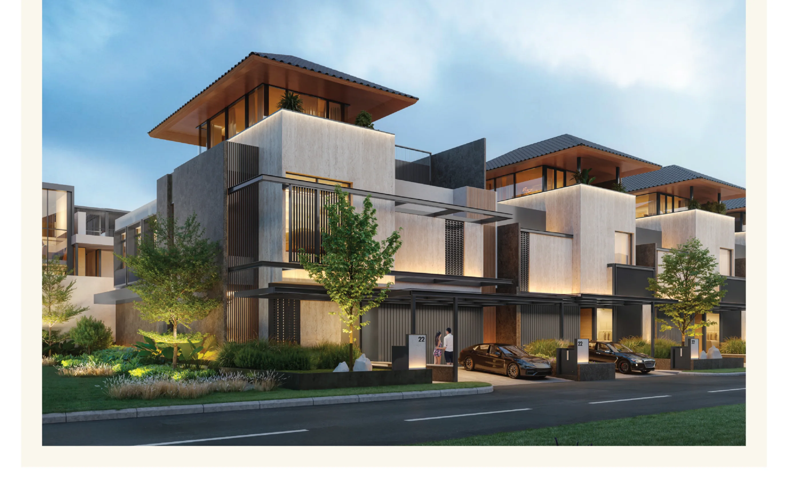 Xandari 15×28 Corner — double fasad